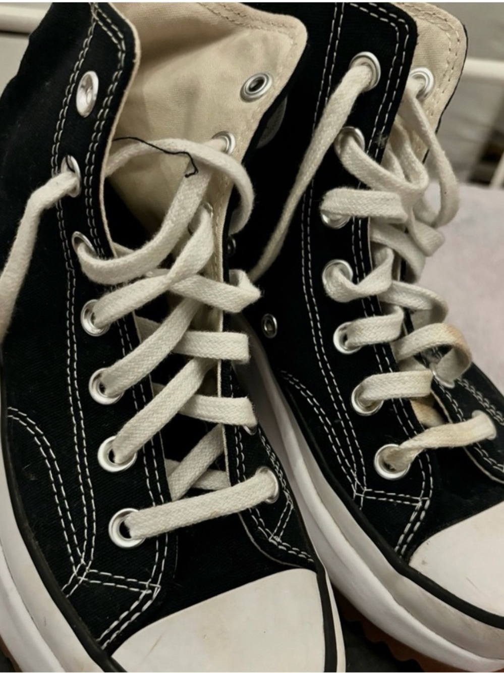 Converse Black and White High-Top Sneakers